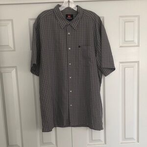 Quiksilver Charcoal Plaid Men's Shirt